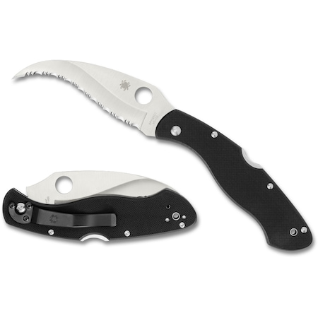 Spyderco 2024 Spyderco Civilian G-10 Black Serrated SPY-C12GS